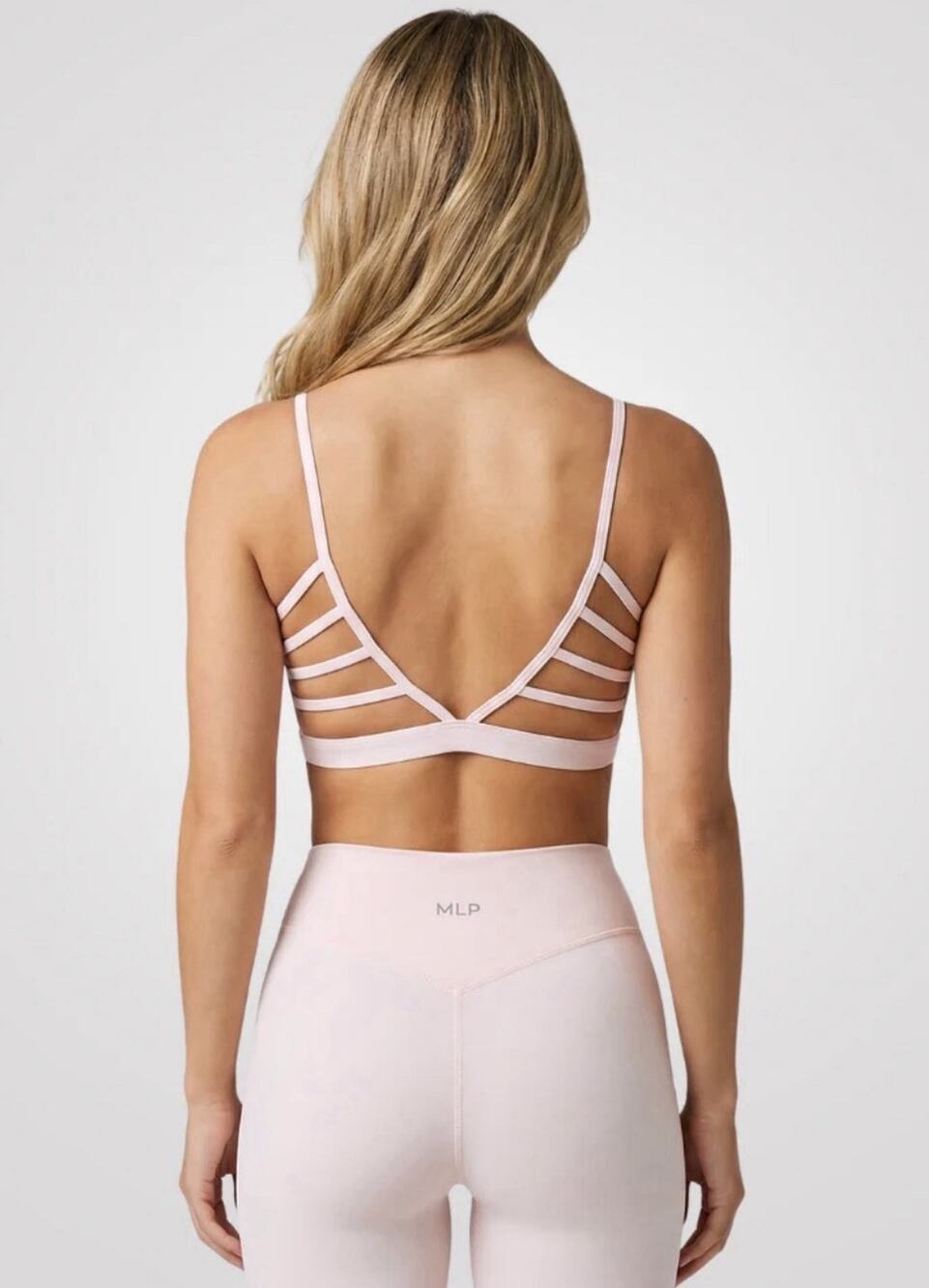 MLP Marie Louise Paris Pink Seamless Zen Sports Bra Medium